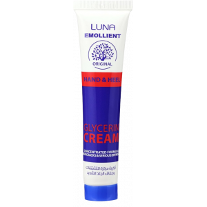 LUNA EMOLLIENT HAND & HEEL GLYCERIN CONCENTRATED FORMULA CREAM 40 GM